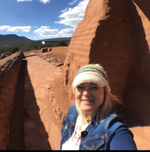 Here is where I saw his next big master piece, I snapped this selfie and then called him to hurry over!